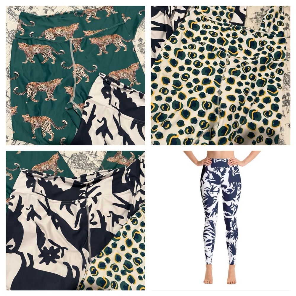 🧘‍♀️💙🤍 lot of 3 Katie Kime Otomi Yoga Leggings🧘‍♀️💙🤍